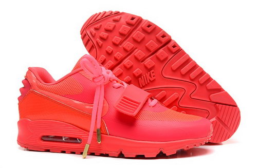 2014 Nike Air Yeezy Ii 2 Sp Max 90 The Devil Series West Womens Shoes All Peach Red Reduced